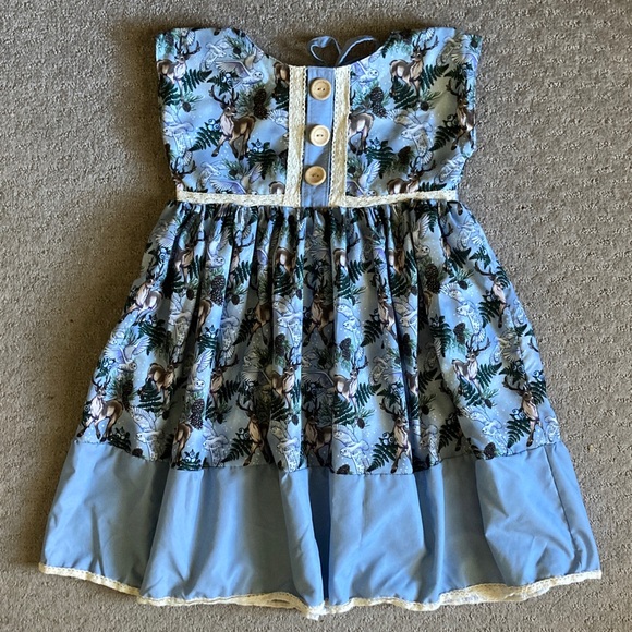 Sew Enchanted Other - Sew Enchanted Handmade woodland snowy owl dress, ~Girls 8.